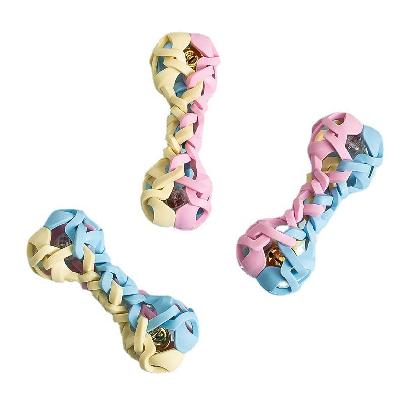 Interactive Macaron Woven Dog Toy | Pet Toys