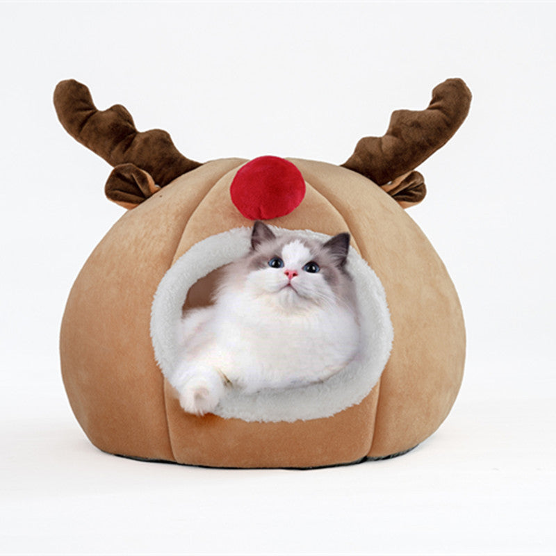 Festive Christmas Pet Bed | Cozy Dog & Cat Bed in Australia