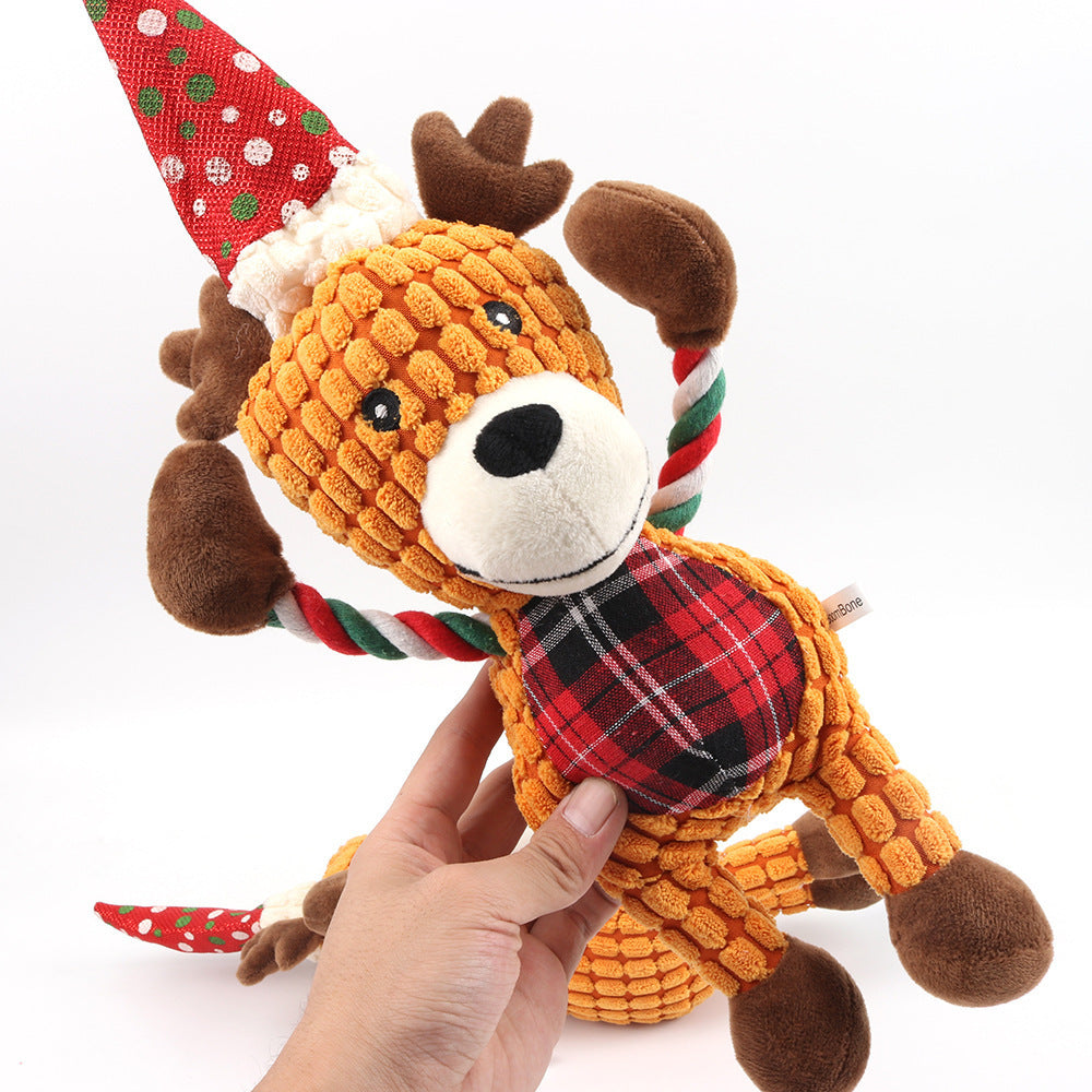 Christmas Dog Toy with Squeaker | Christmas Dog Toys