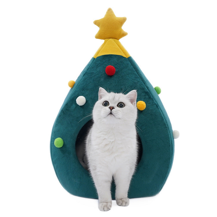 Christmas Cat Bed | Festive Pet Bed