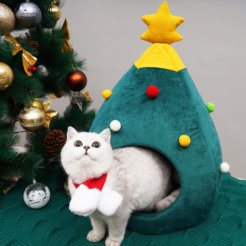 Christmas Cat Bed | Festive Pet Bed