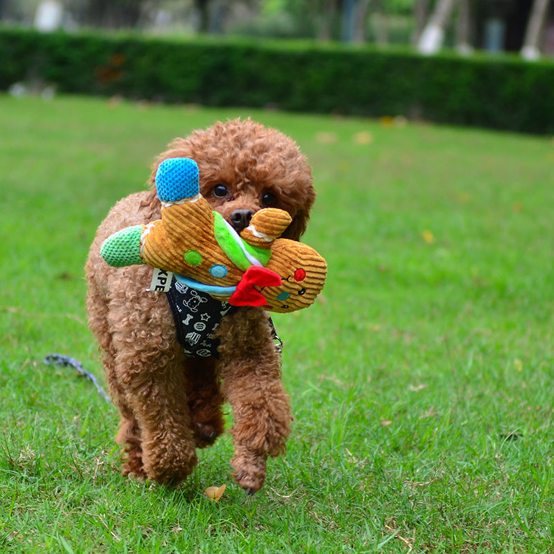 Chew Gingerbread Man Christmas Pet Toy | Dog Toys Australia