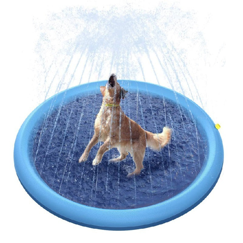 Non-Slip Splash Pad for Pets | Outdoor Water Fun Play Mat