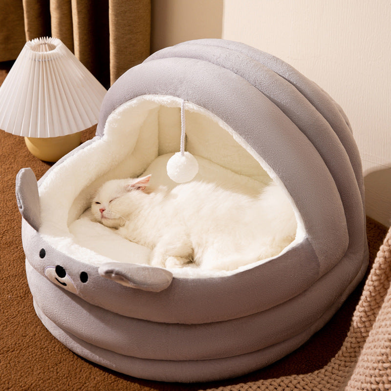 Cozy Warm Cat Bed for Winter | Pet Winter Bed in Australia