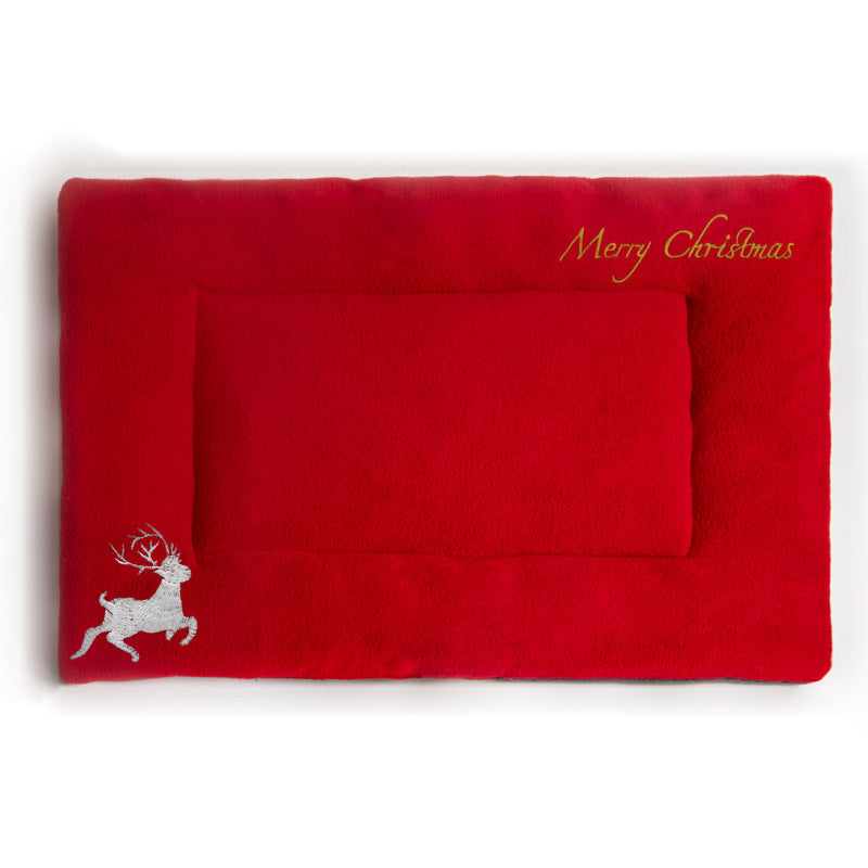 Christmas Pet Mat | Cozy Holiday Bed for Dogs & Cats