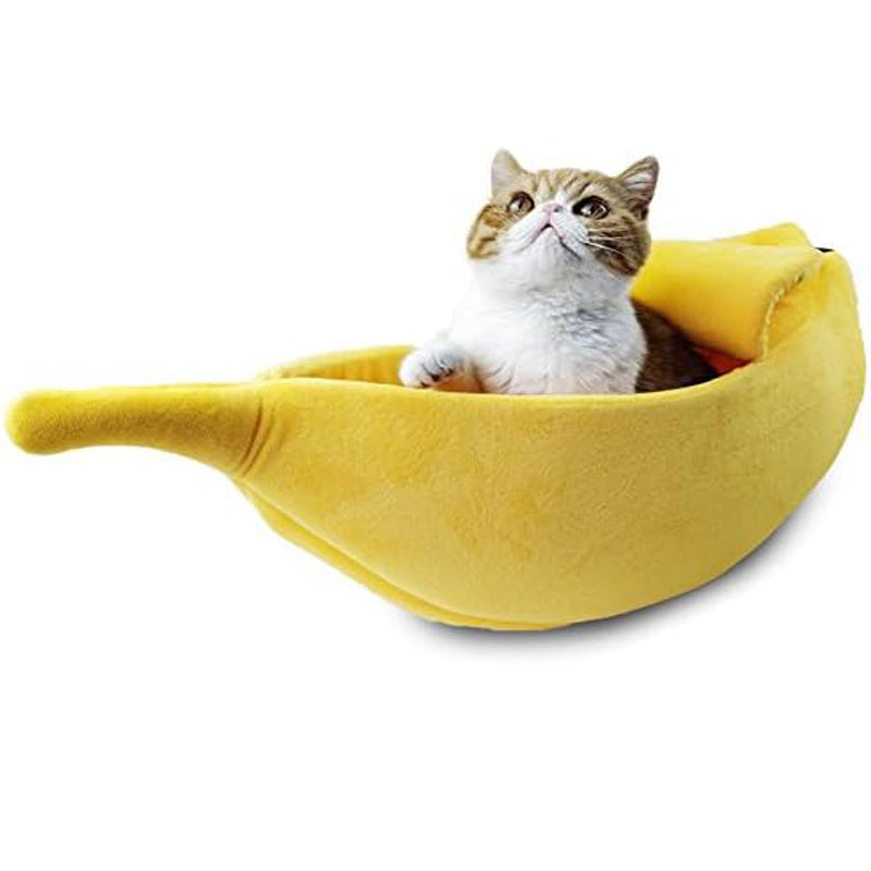 Soft Warm Banana Pet Bed | Cosy Pet Bed for Cats & Dogs Australia