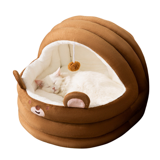 Cozy Warm Cat Bed for Winter | Pet Winter Bed in Australia