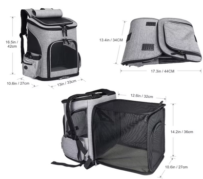 Portable Extendable Pet Backpack Bag | Dog & Cat Carrier in Australia