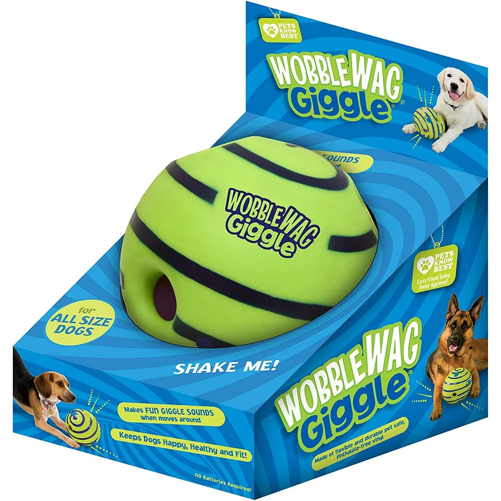 Interactive Dog Toy Ball with Fun Giggle Sounds | Pet Toys