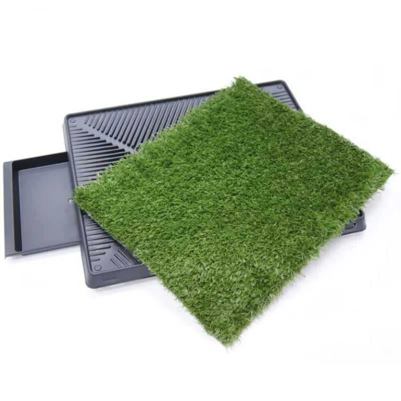 Artificial Grass Dog Toilet with Tray | Indoor Pet Mat Toilet