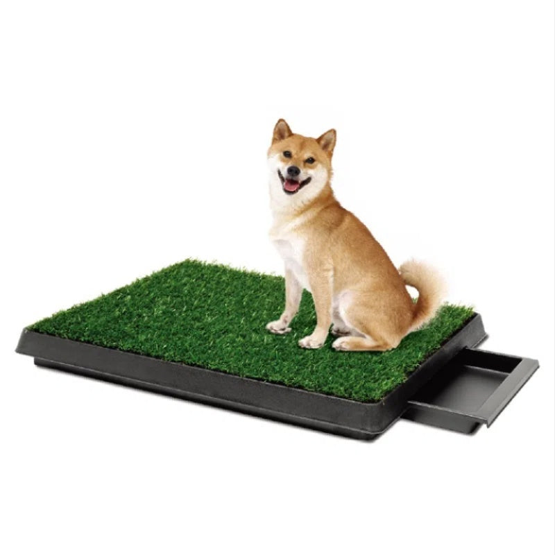 Artificial Grass Dog Toilet with Tray | Indoor Pet Mat Toilet