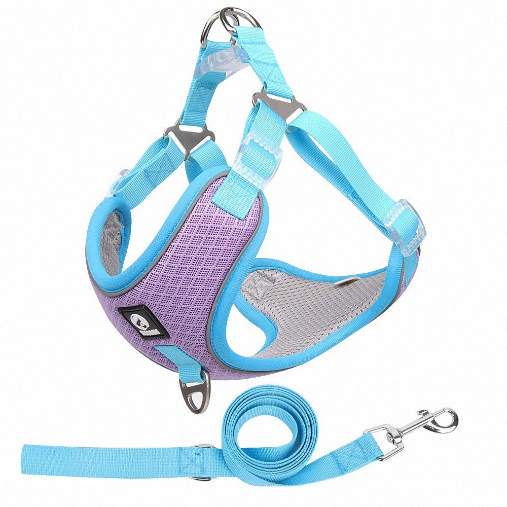 Reflective Dog Harness & Leash| Adjustable Vest for Safe Walks